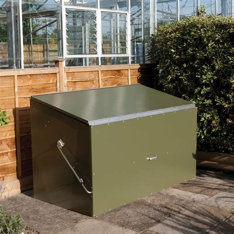 exterior metal storage box|garden metal storage boxes waterproof.